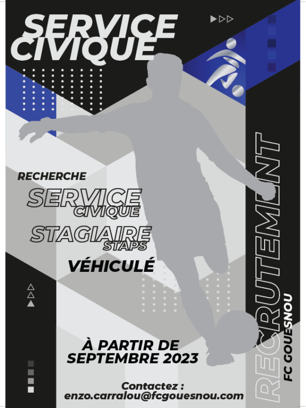 Affiche recrutement service civique