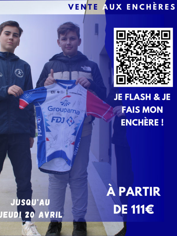 Vente maillot dédicacés